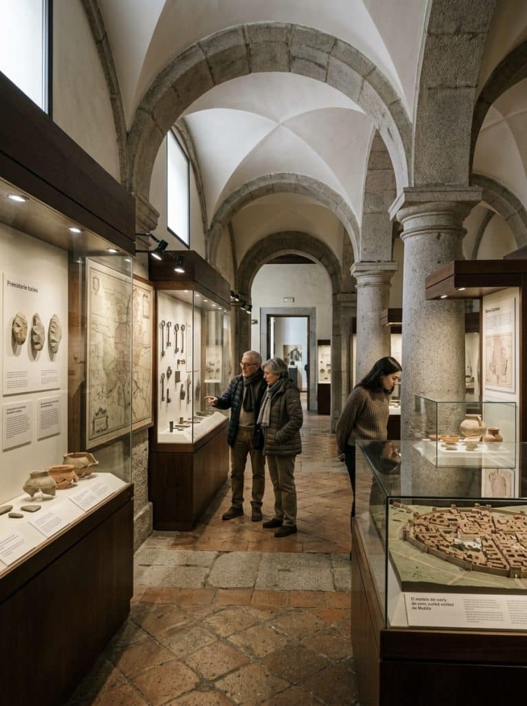 Interior del Museo de San Isidro en Madrid, dedicado a los orígenes de la ciudad y al santo patrón.
